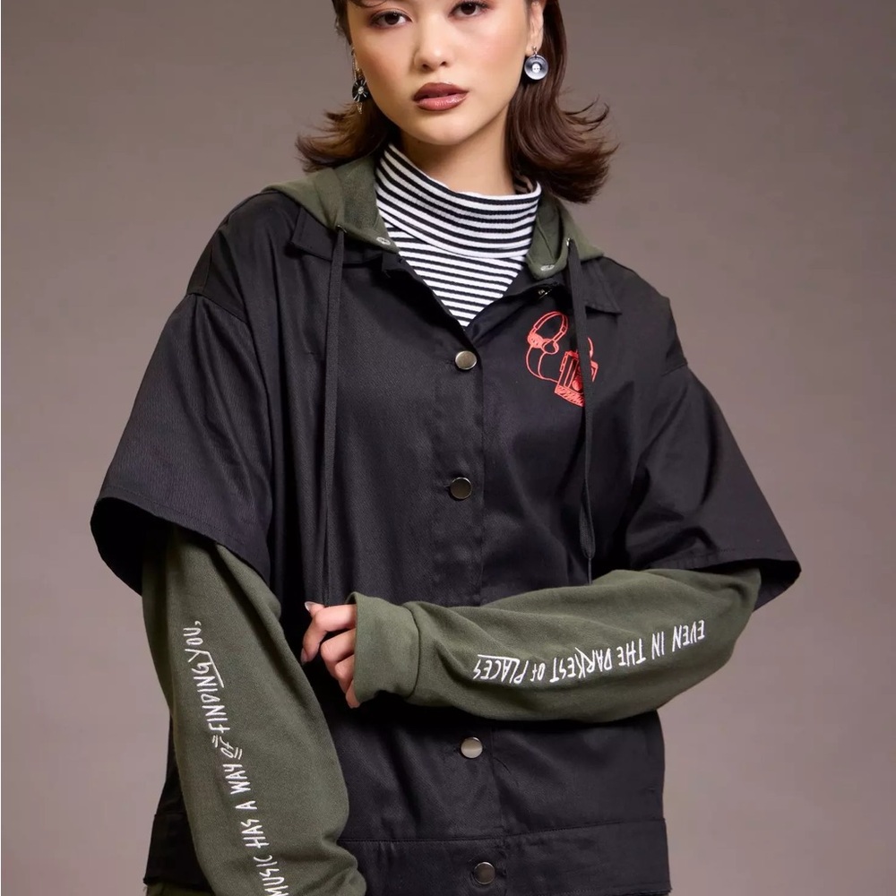 Hot Topic Stranger Things Max Mayfield Music Girls Twofer Jacket